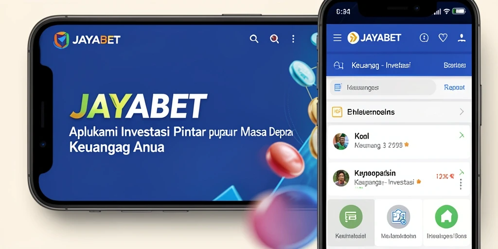 Tampilan antarmuka aplikasi JAYABET yang menarik dan informatif.