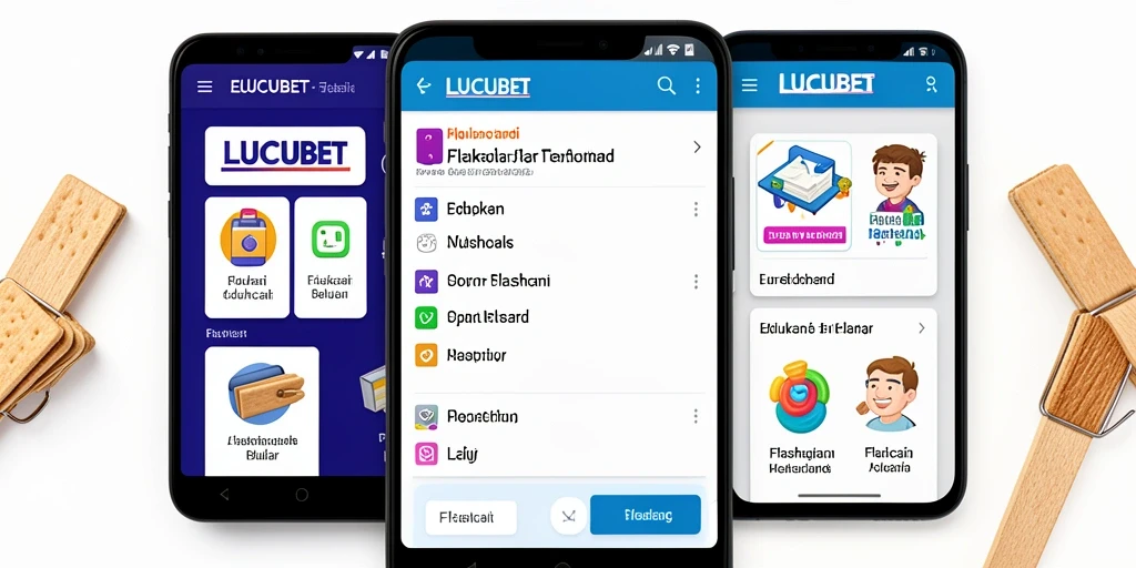 Tampilan antarmuka LUCUBET yang modern dan fungsi Flashcard yang interaktif.