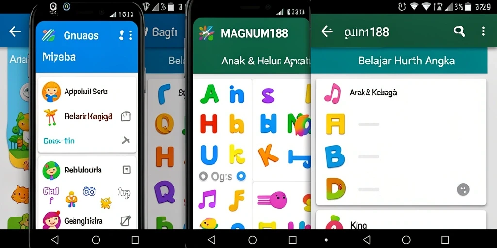 Antarmuka aplikasi MAGNUM188 yang interaktif dan menarik untuk belajar.