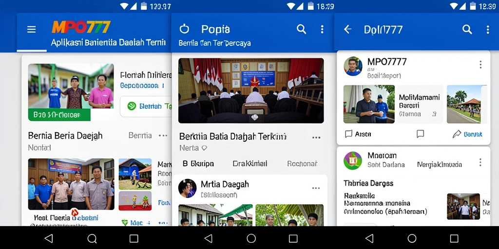 Tampilan antarmuka MPO777 yang user-friendly dan informatif.