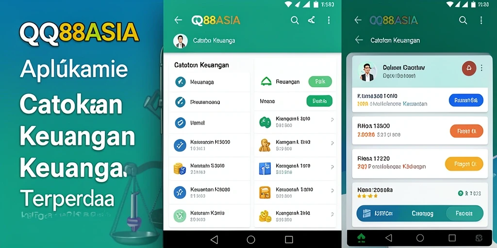 Antarmuka utama QQ88ASIA menampilkan catatan keuangan yang terorganisir dengan baik.