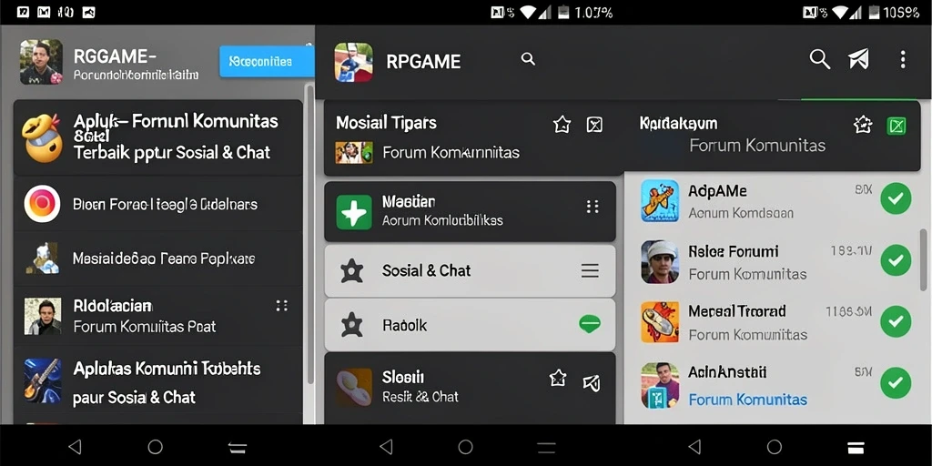 Tampilan antarmuka RPGAME yang modern dan fungsional.