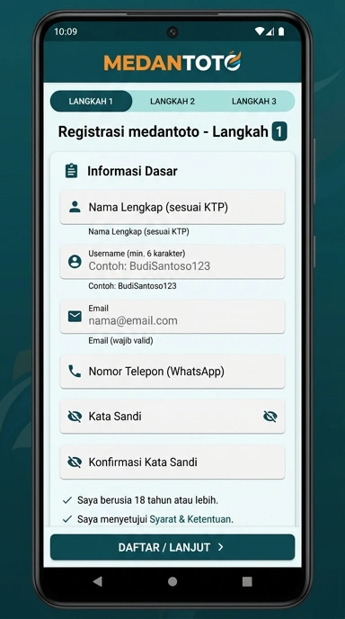 Buat Akun Baru Medantoto Secara Mudah